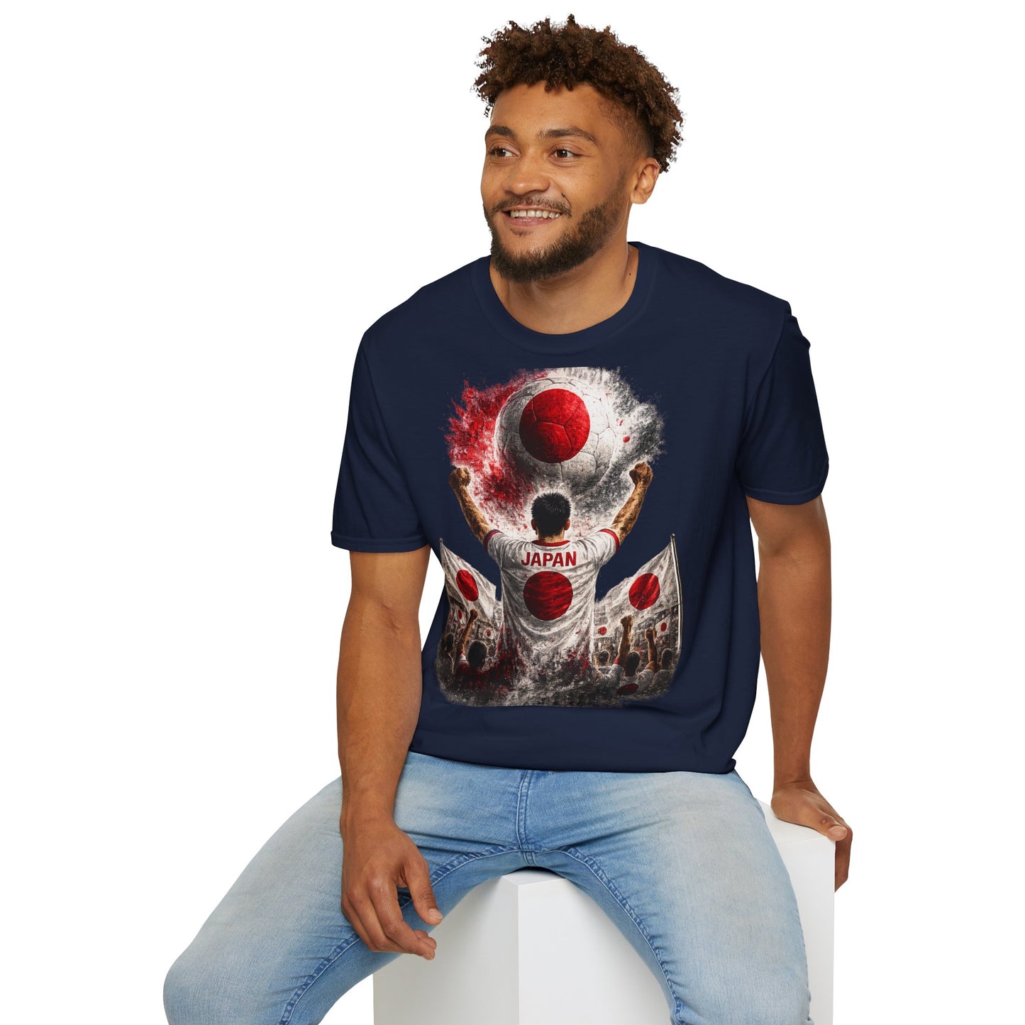 Japan Fußball Fan T-Shirt | Japan Supporter Shirt | Japan Fan Design | Fußball Fanartikel | Geschenk für Japan Fans