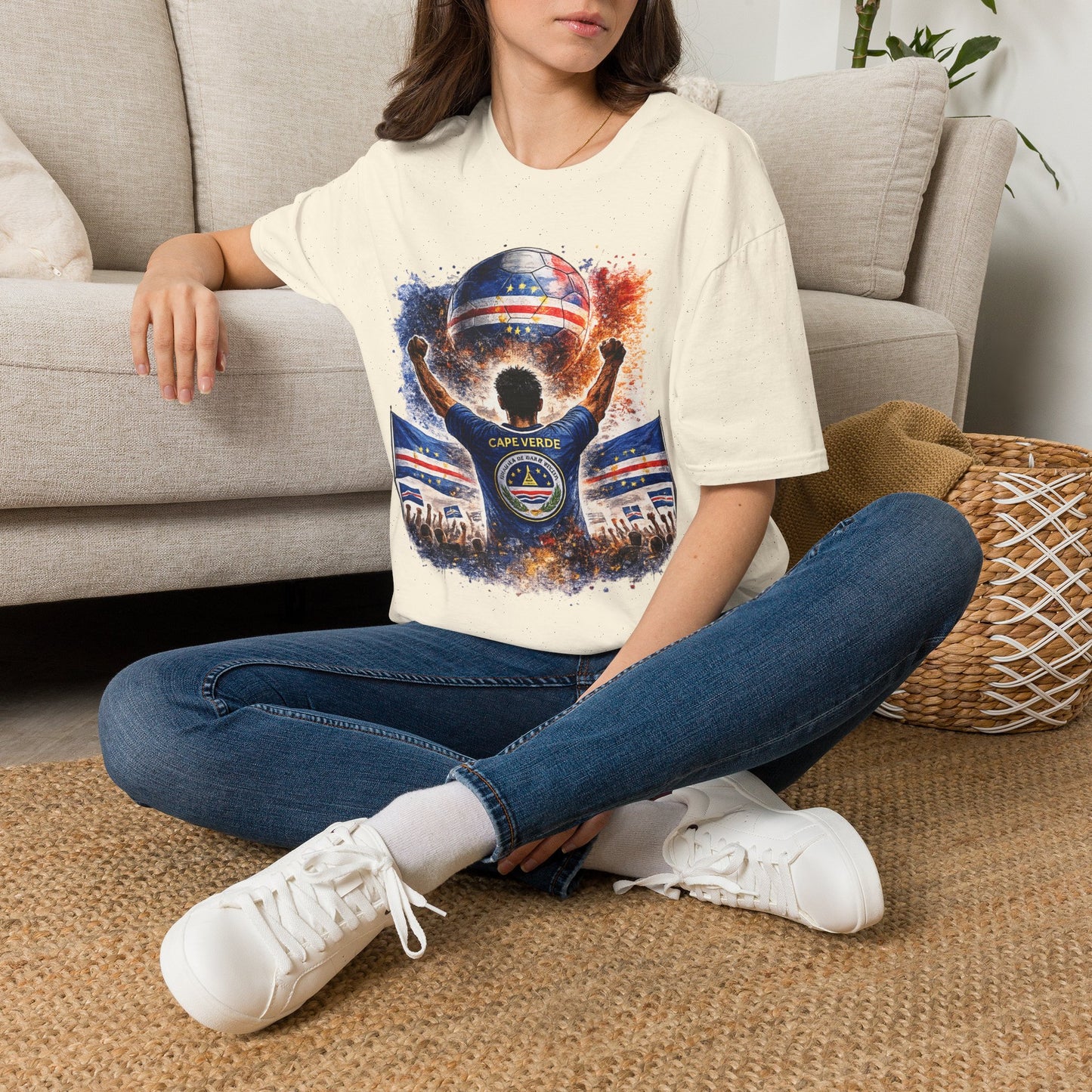 Kap Verde Fan Shirt – Cape Verde Football Supporter T-Shirt | Fußball Fan Geschenk