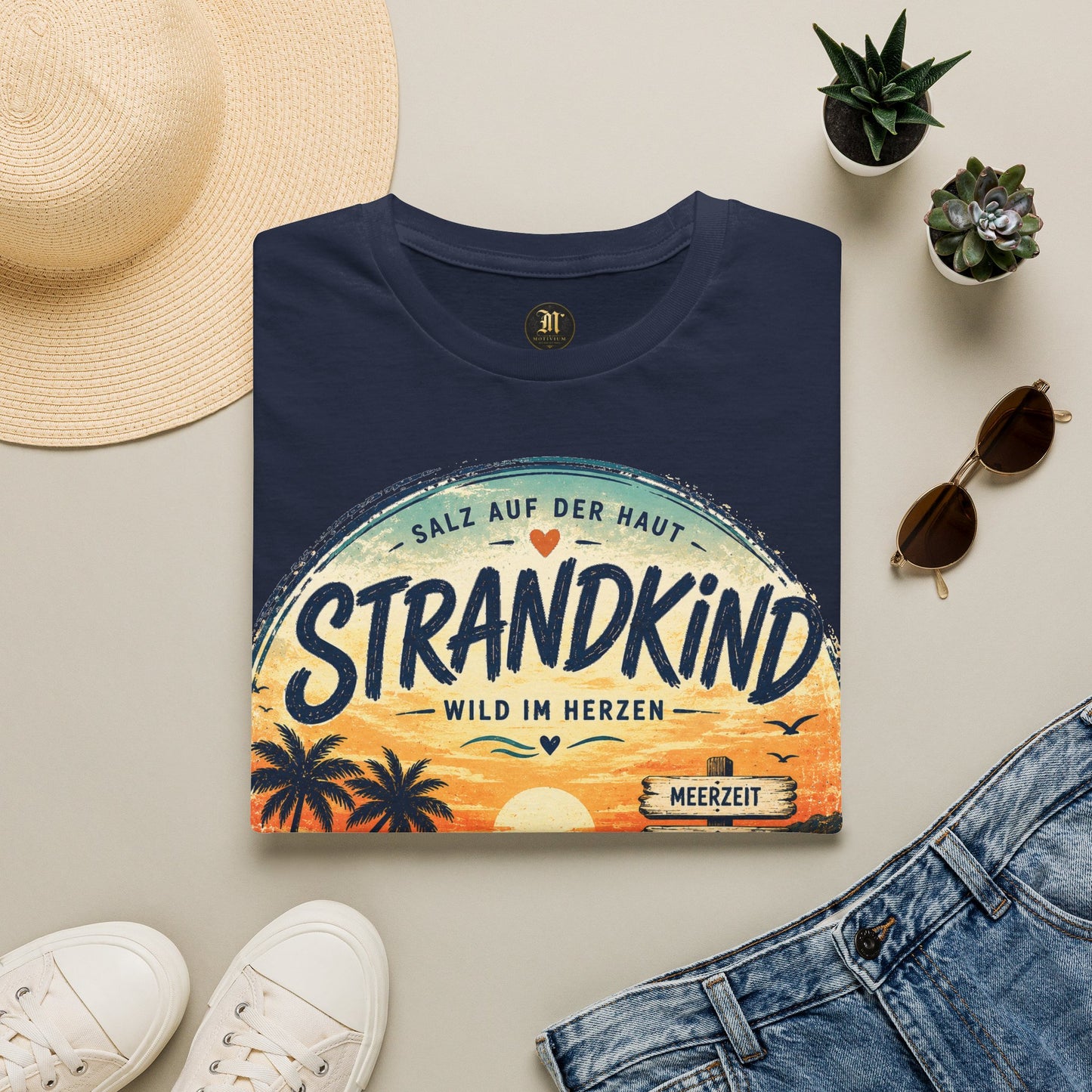 Strandkind T-Shirt – Salz auf der Haut, Wild im Herzen | Sommer & Meer Motiv