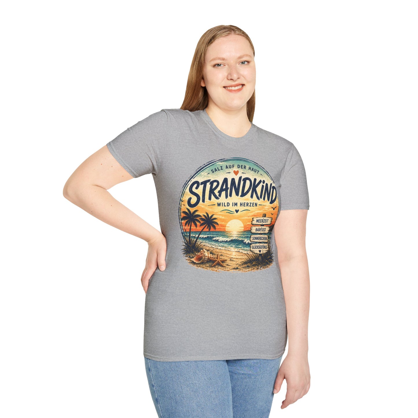Strandkind T-Shirt – Salz auf der Haut, Wild im Herzen | Sommer & Meer Motiv