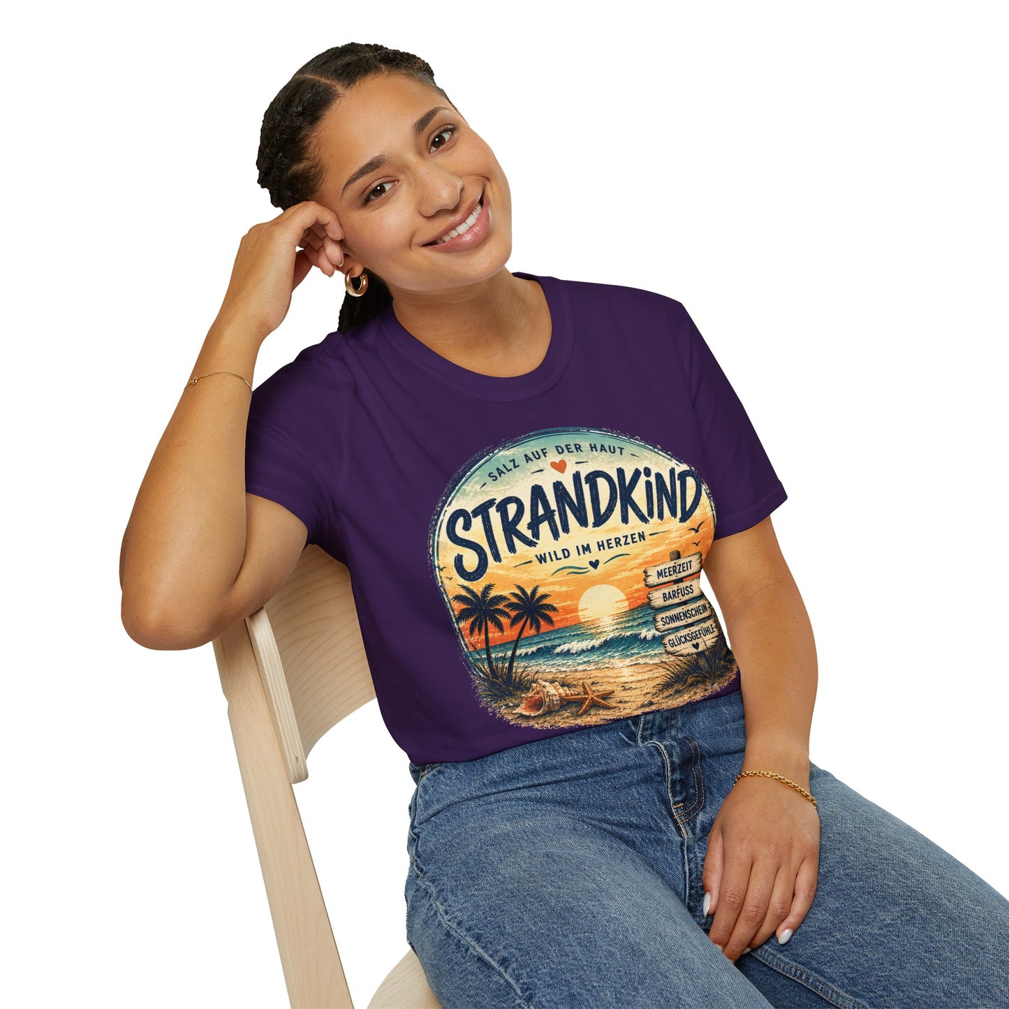 Strandkind T-Shirt – Salz auf der Haut, Wild im Herzen | Sommer & Meer Motiv