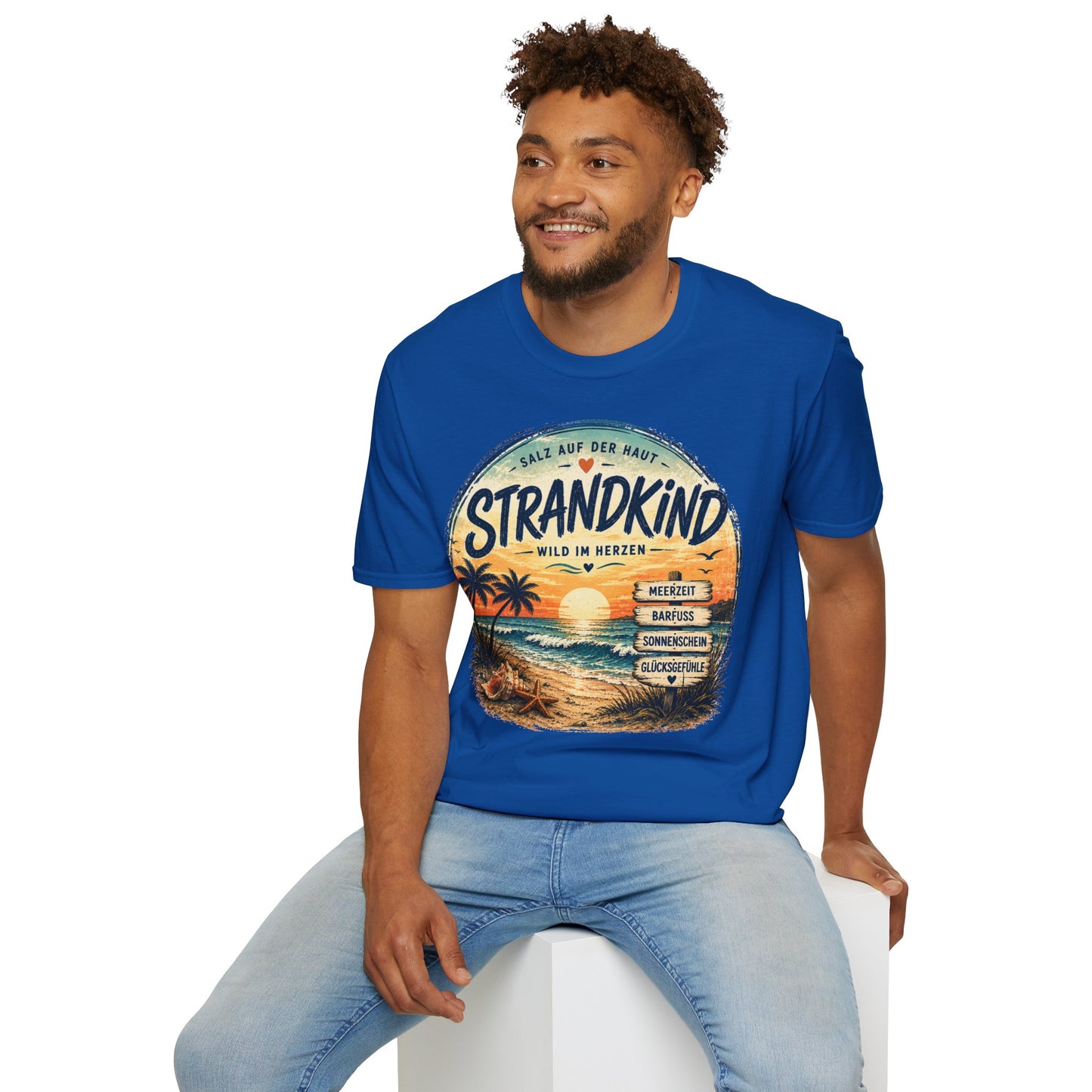 Strandkind T-Shirt – Salz auf der Haut, Wild im Herzen | Sommer & Meer Motiv