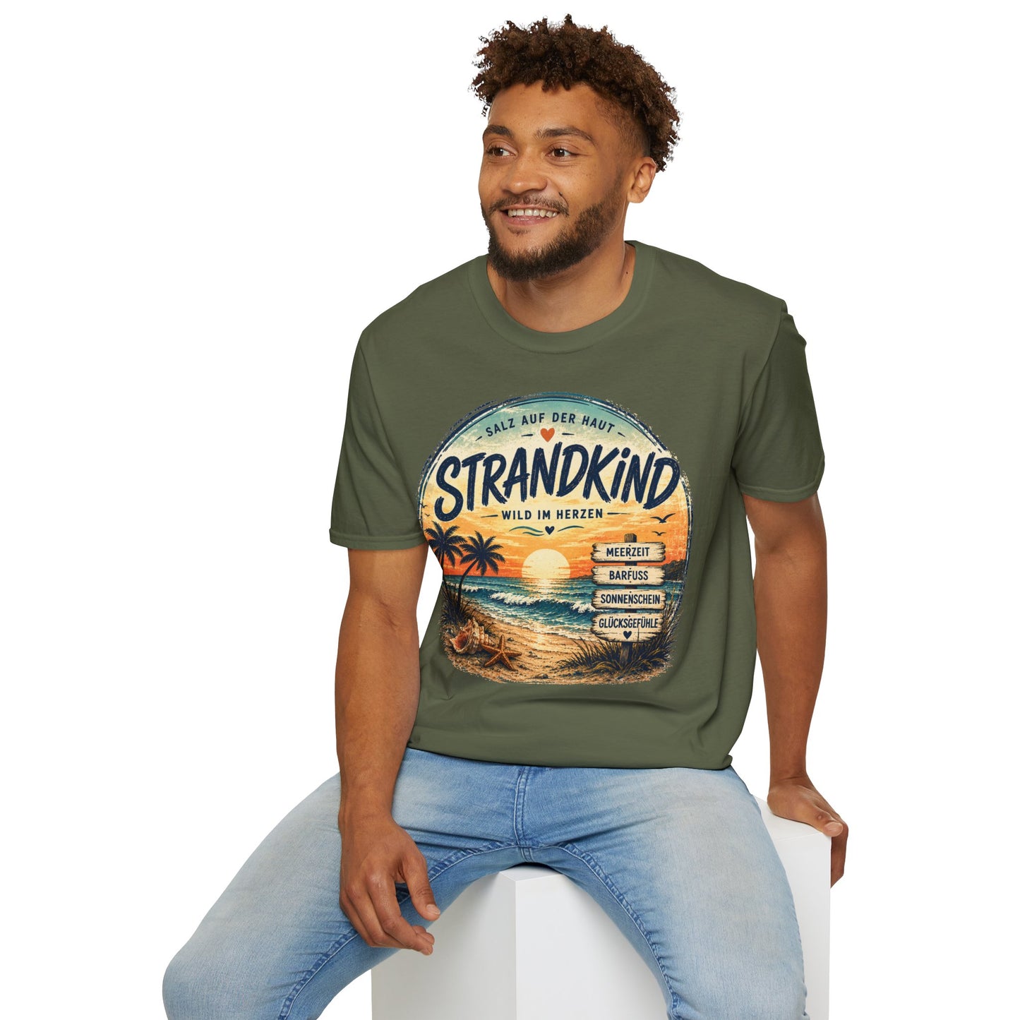 Strandkind T-Shirt – Salz auf der Haut, Wild im Herzen | Sommer & Meer Motiv